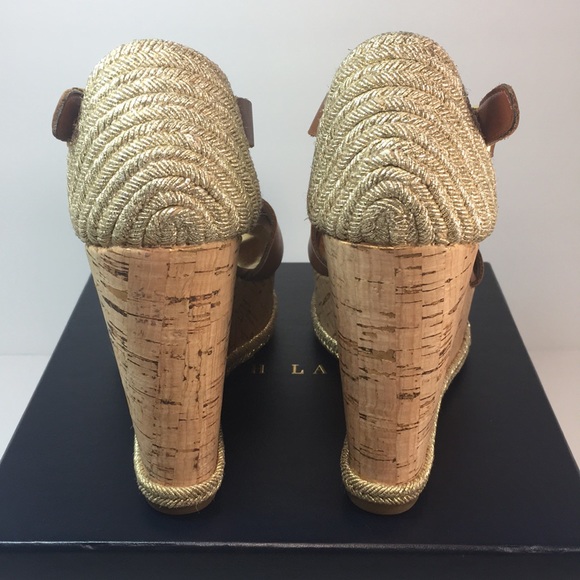 🤎RALPH LAUREN🤎BROWN SHEILA ESPADRILLE WEDGE SANDAL-SIZE 5.5B-NOT FOR SALE. - Picture 9 of 13